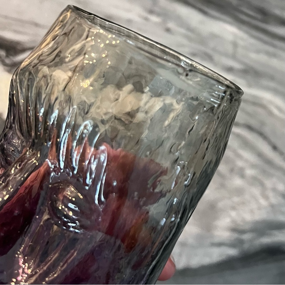 Andrew Iannazzi Moai Tiki Mug In Lava Gray To Amethyst Signed - Picture 5 of 10